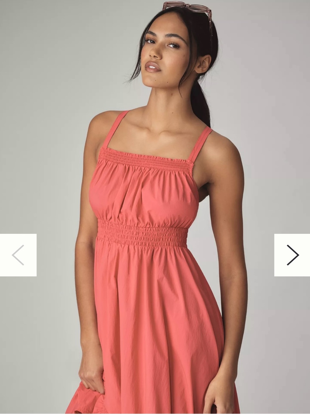 EUC Anthropologie Daily Practice Tiered High-Low Midi Dress